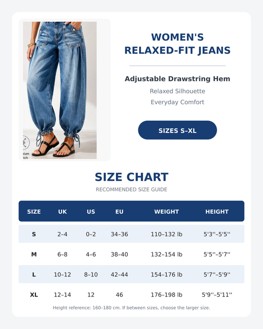Women's High Waisted Stretchy Barrel Jeans