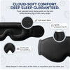 Avernio 2‑in‑1 Travel Sleep Mask With Neck Support
