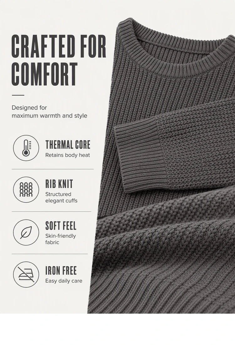Mavkilo™ Classic Comfort Knit Sweater For Men