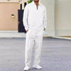 Mavkilo™Waffle Knit Quarter Zip Lounge Set