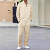 Mavkilo™Waffle Knit Quarter Zip Lounge Set