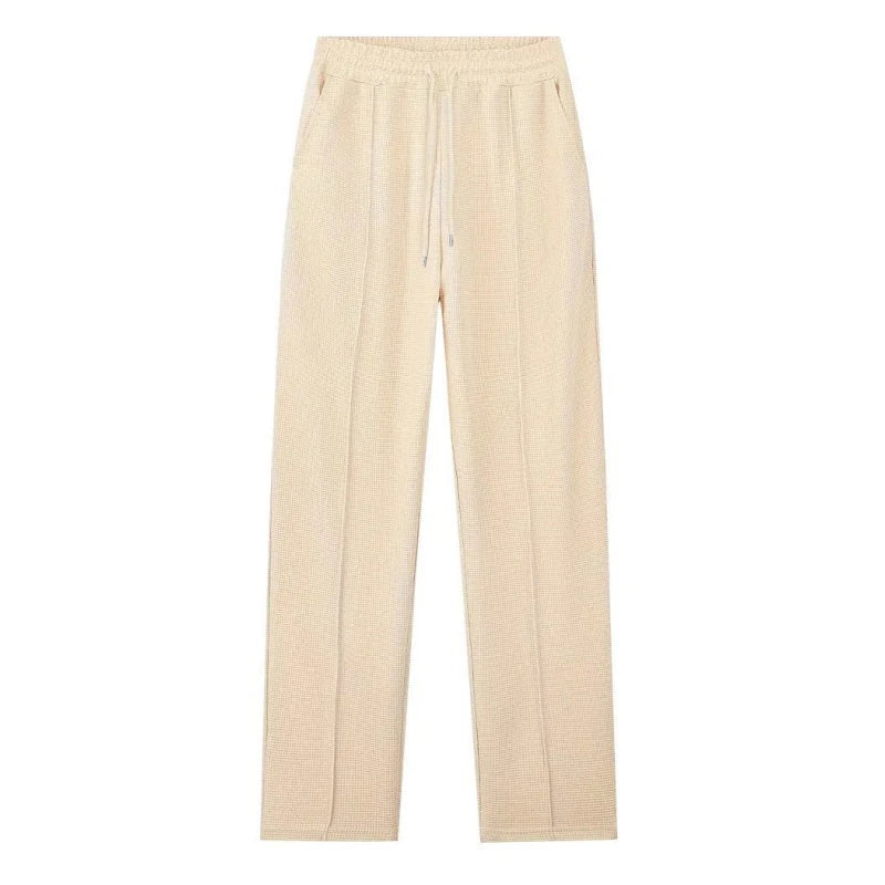 Mavkilo™Waffle Knit Quarter Zip Lounge Set