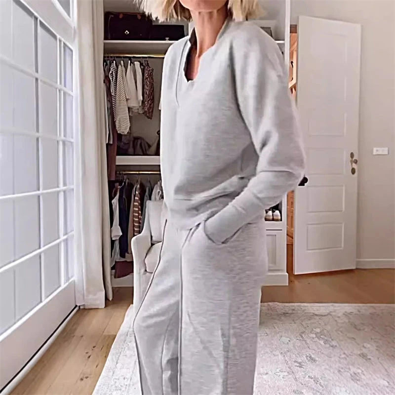 Cozy Polyester Tracksuit Set
