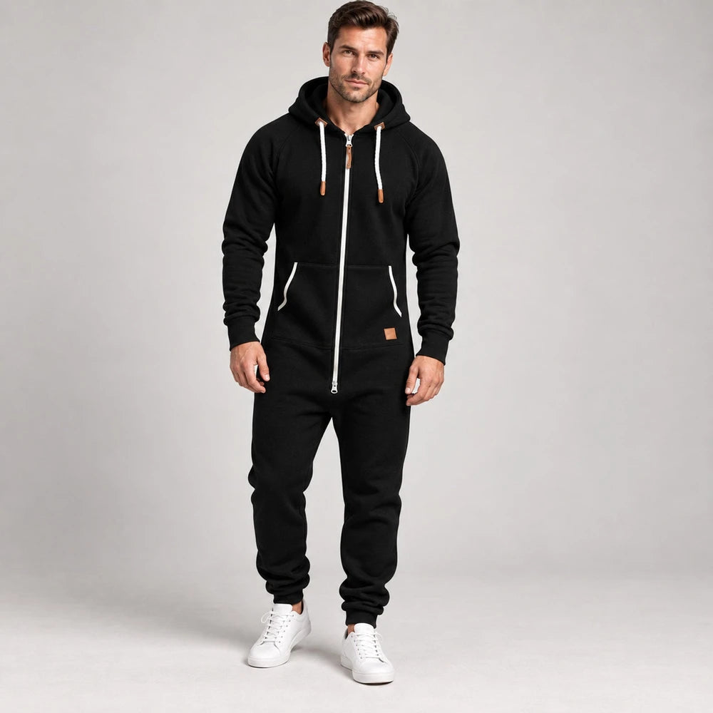 Mavkilo™Relaxed Full-Zip Hooded Jumpsuit