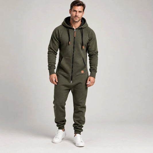 Mavkilo™Relaxed Full-Zip Hooded Jumpsuit