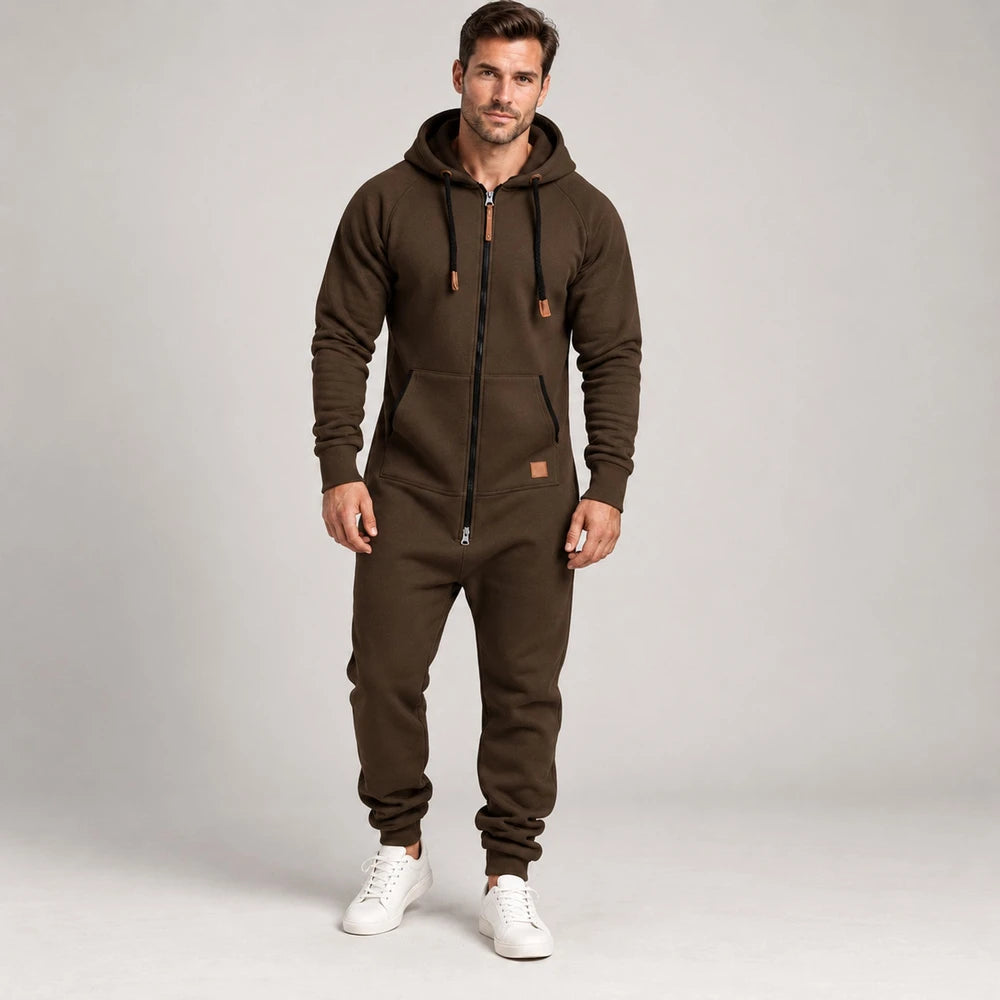 Mavkilo™Relaxed Full-Zip Hooded Jumpsuit