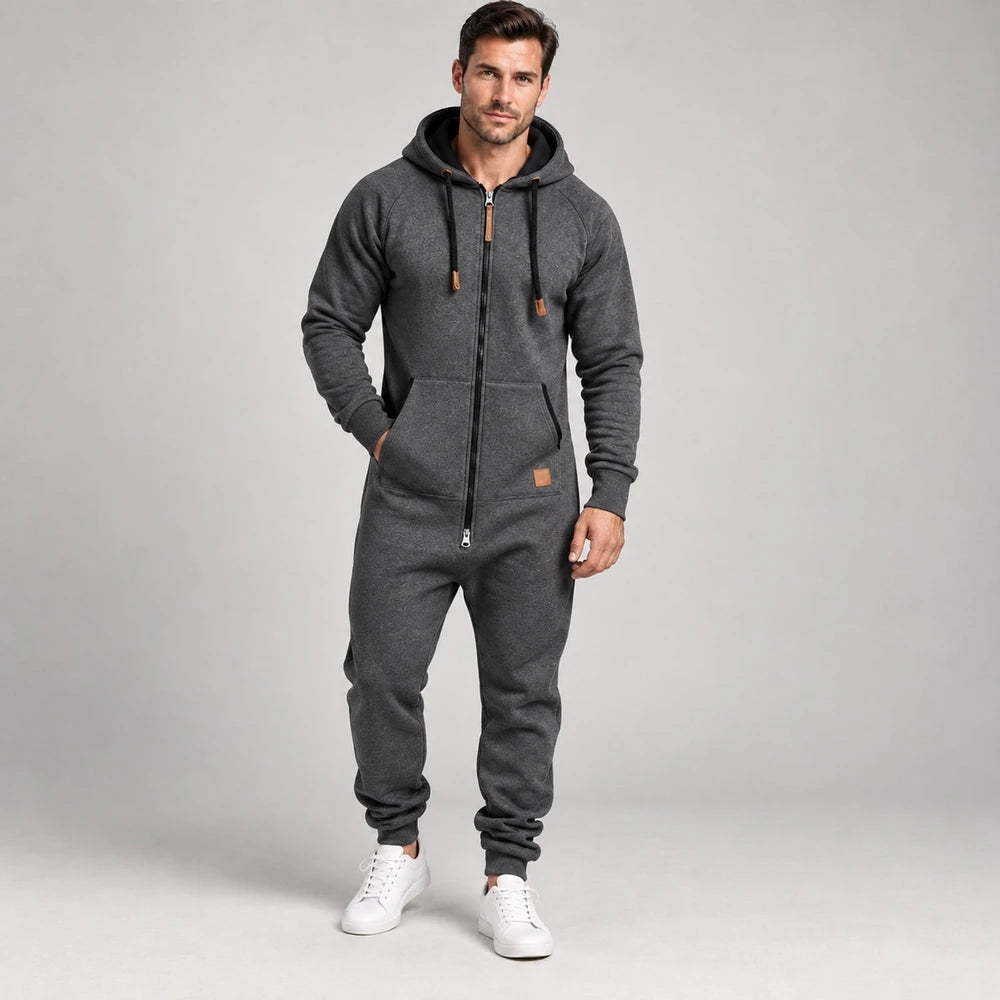Mavkilo™Relaxed Full-Zip Hooded Jumpsuit