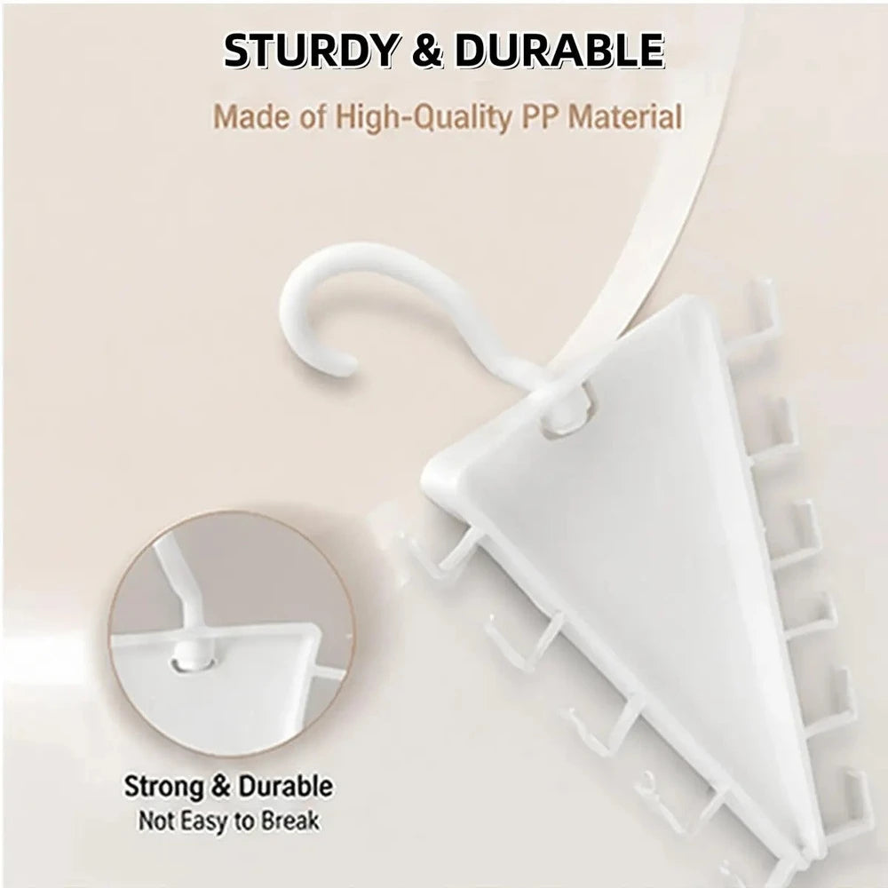 Rotating V-Shaped Closet Organizer