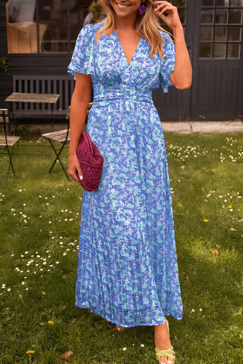 V-Neck Maxi Dress | Elegant Timeless Style