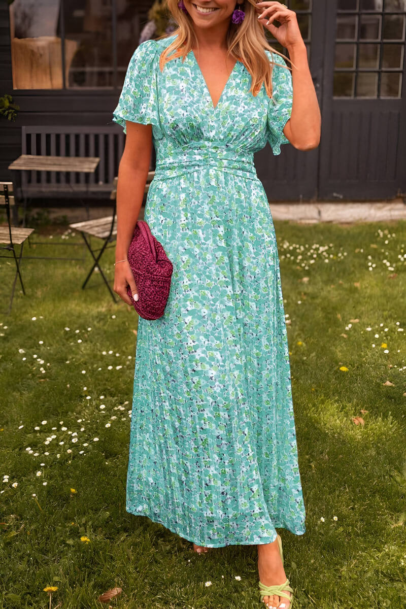 V-Neck Maxi Dress | Elegant Timeless Style