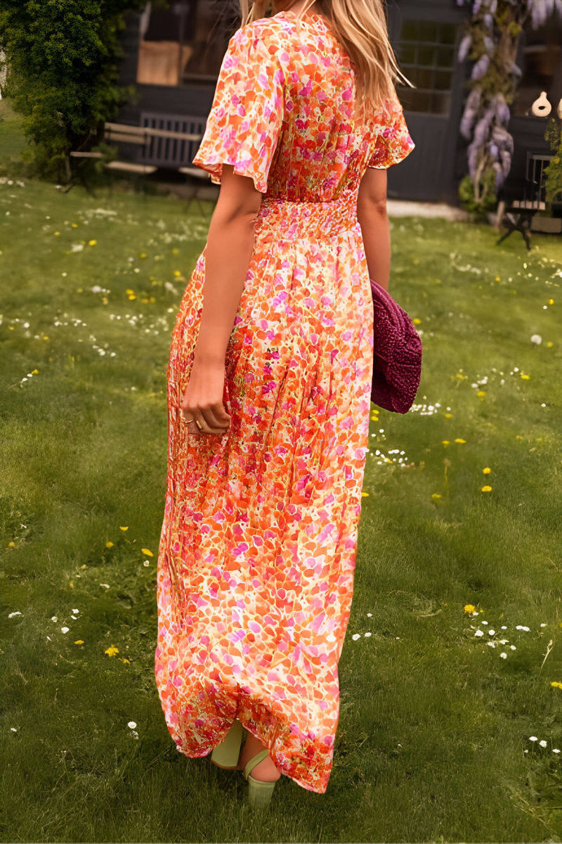 V-Neck Maxi Dress | Elegant Timeless Style