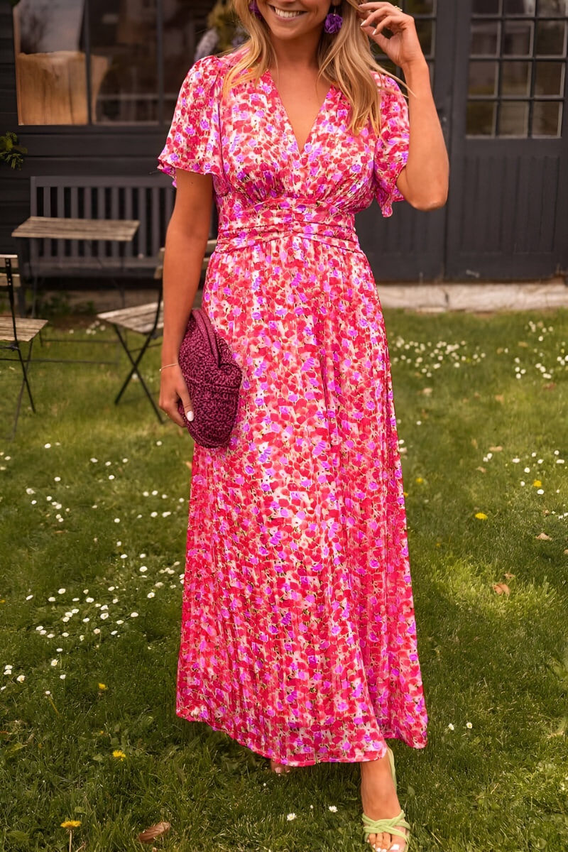 V-Neck Maxi Dress | Elegant Timeless Style